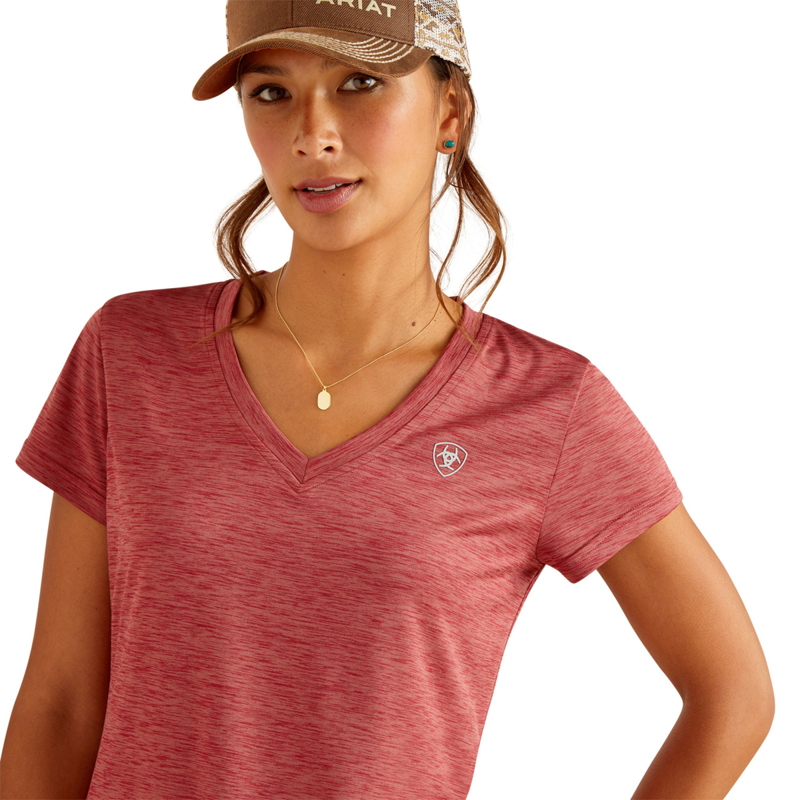 Ariat Women's Laguna Short Sleeve Top - Sun-Dried Tomato-2