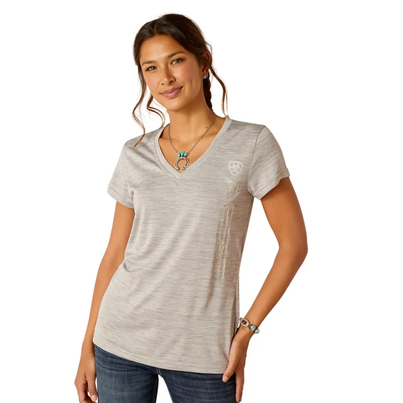 Ariat Women's Laguna Logo Base Layer - Alloy