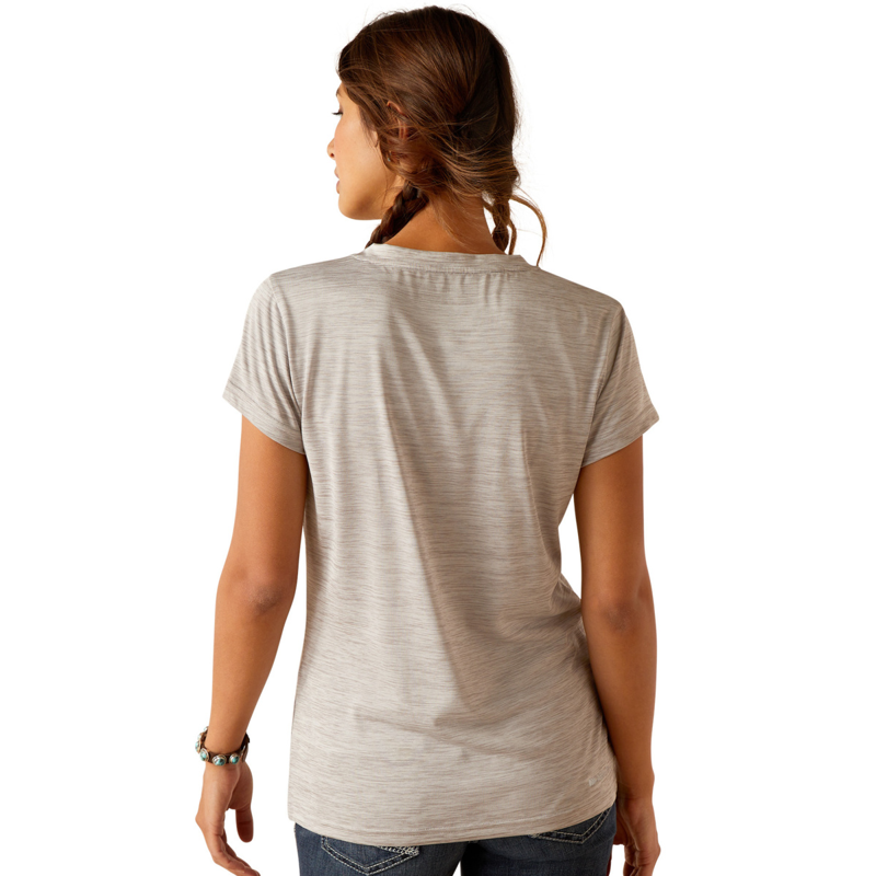 Ariat Women's Laguna Logo Base Layer - Alloy-1