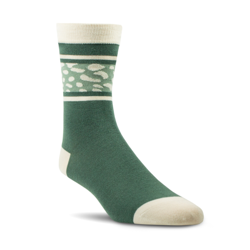 Ariat Women's Charm Crew Socks - Leopard Camo-2