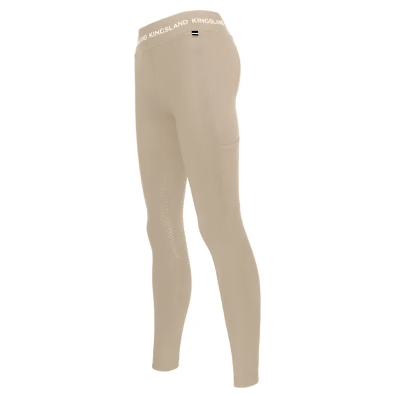 Kingsland KLJuni Ladies K-Grip Bum Tights - Beige Cobblestone