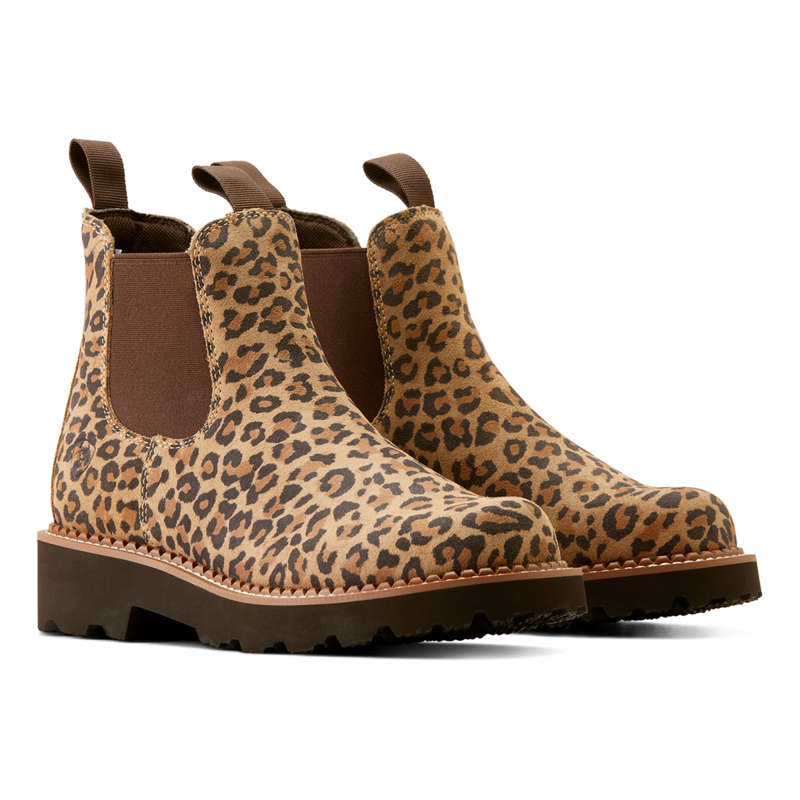 Ariat Women's Fatbaby Twin Gore Western Boots - Cheetah-3