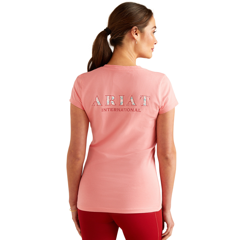 Ariat Women's Posey T-Shirt - Flamingo Plume-1