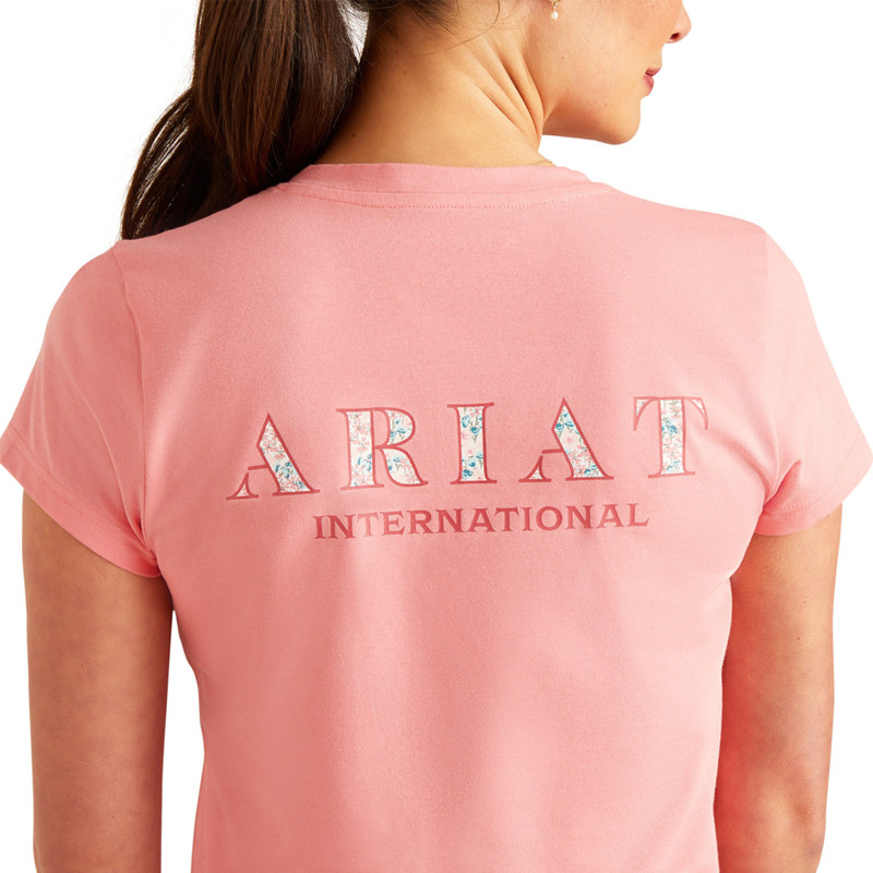 Ariat Women's Posey T-Shirt - Flamingo Plume-3