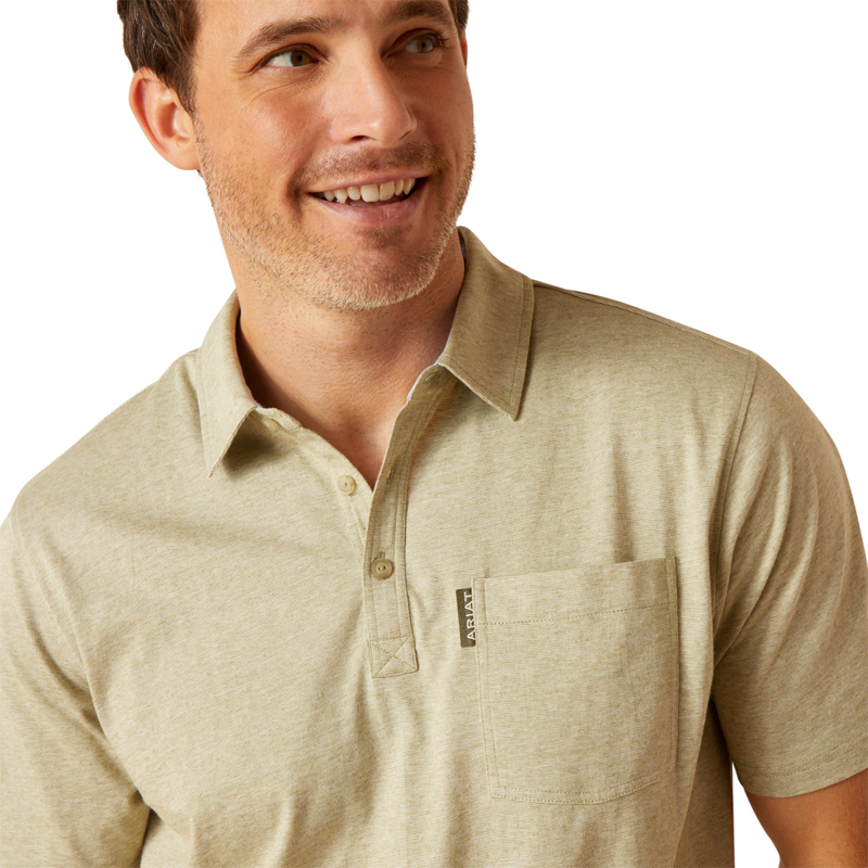 Ariat Men's Chorley Polo Shirt - Sage Heather-2