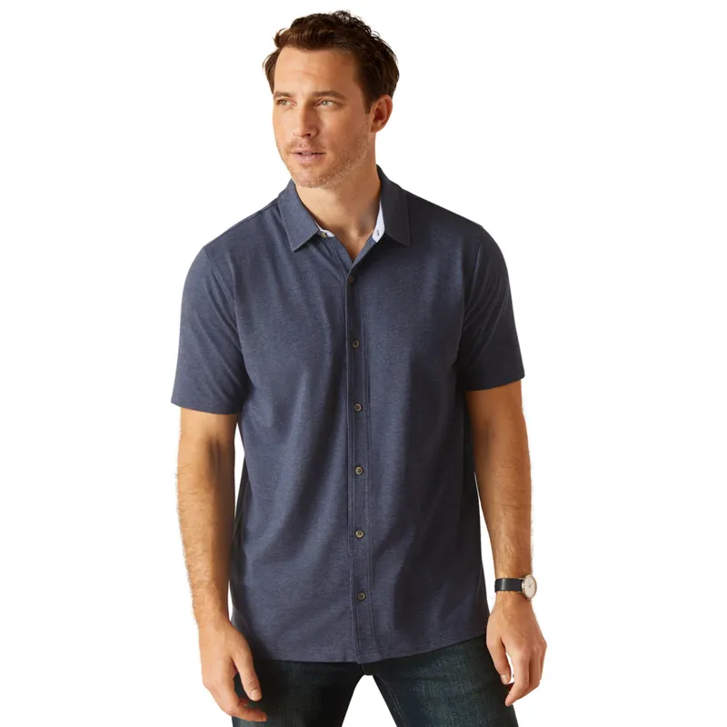 Ariat Men's Ingleside Shirt - Navy Heather