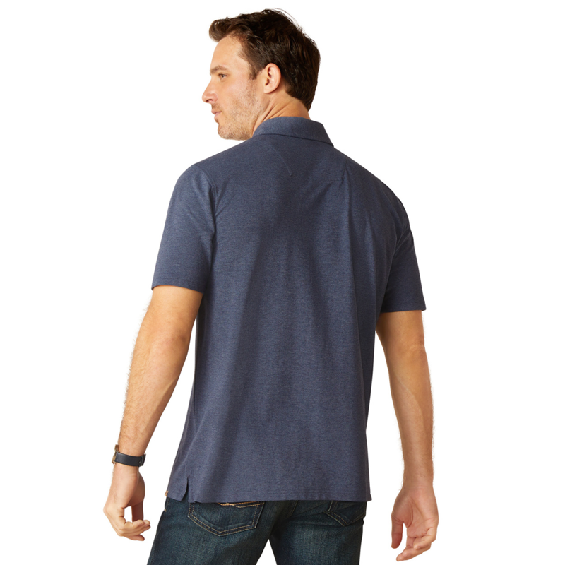Ariat Men's Ingleside Shirt - Navy Heather-1