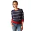 Ariat Women's Tedstock Sweatshirt - Navy/White