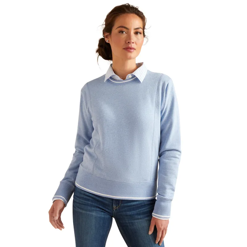 Ariat Women's Tedstock Sweatshirt - Light Blue Heather