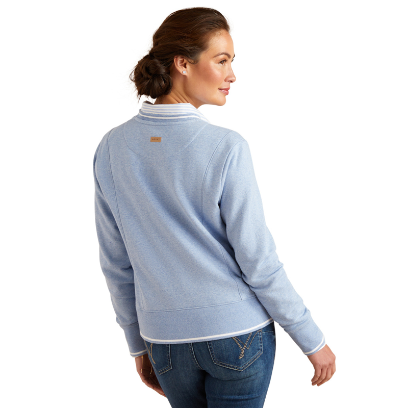 Ariat Women's Tedstock Sweatshirt - Light Blue Heather-1