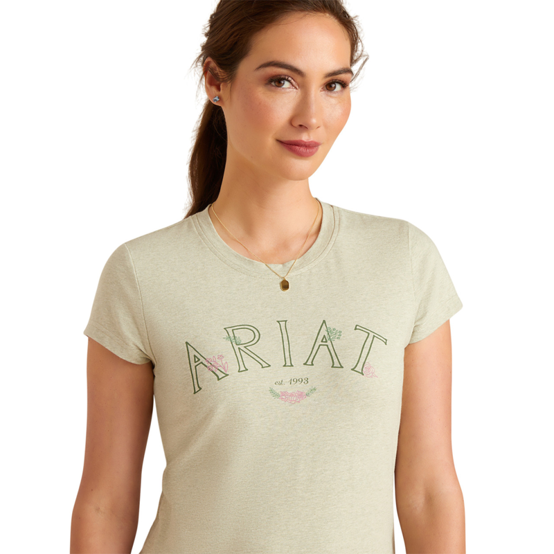 Ariat Women's Posey T-Shirt - Heather Laurel Green-1