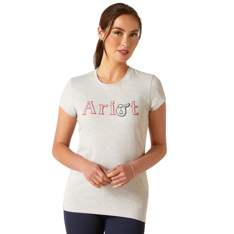 Ariat Women's Saddle T-Shirt - Heather Grey