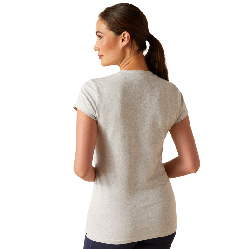 Ariat Women's Saddle T-Shirt - Heather Grey-1