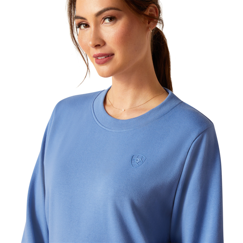 Ariat Women's Memento Sweatshirt - Dutch Blue-2
