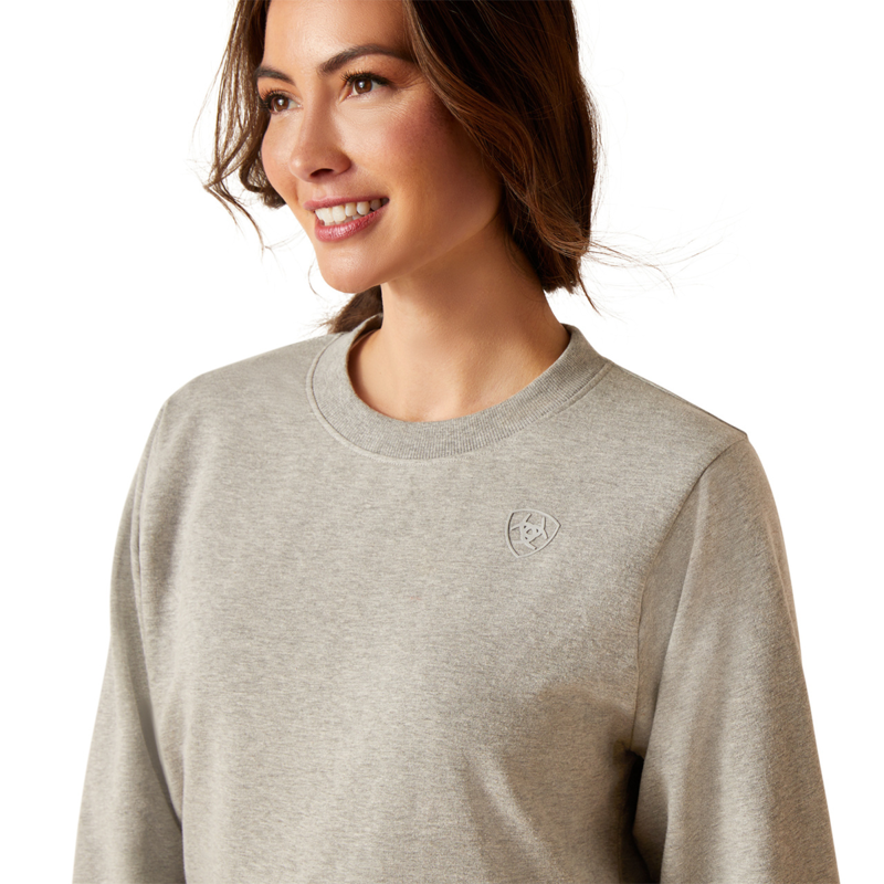 Ariat Women's Memento Sweatshirt - Heather Grey-2