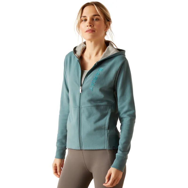 Ariat Women's Team Logo Hoodie - North Atlantic