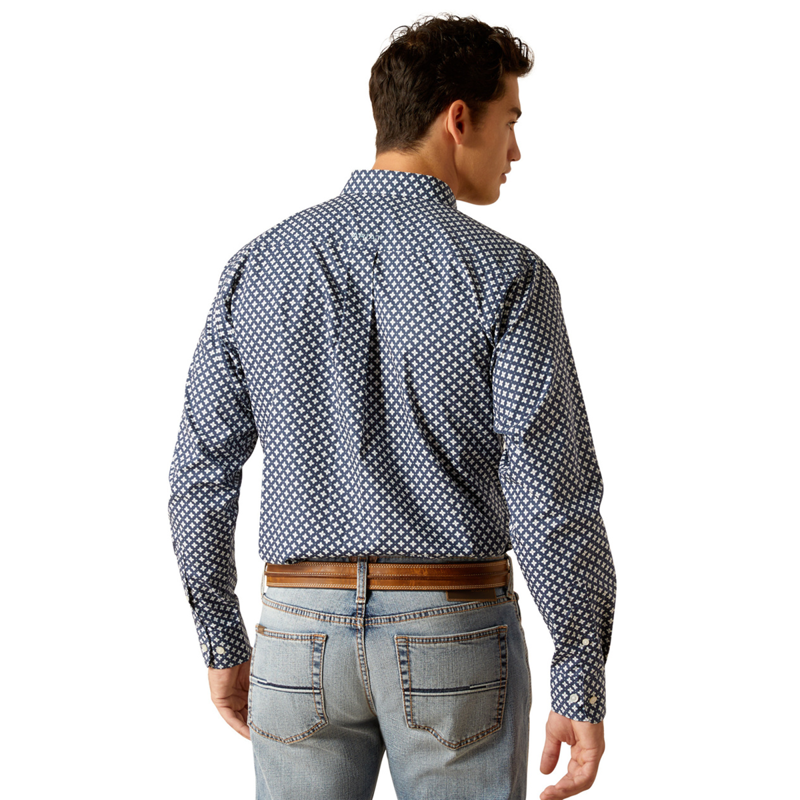 Ariat Men's Emile Fitted Shirt - Mood Indigo-1