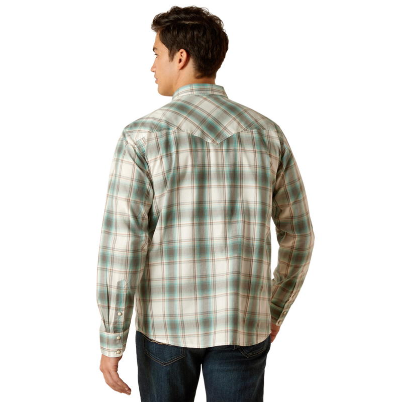 Ariat Men's Hansai Retro Fit Shirt - Egret-1