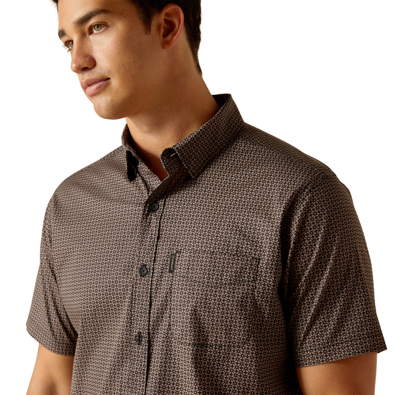 Ariat Men's Milo Stretch Modern Fit Shirt - Black-2