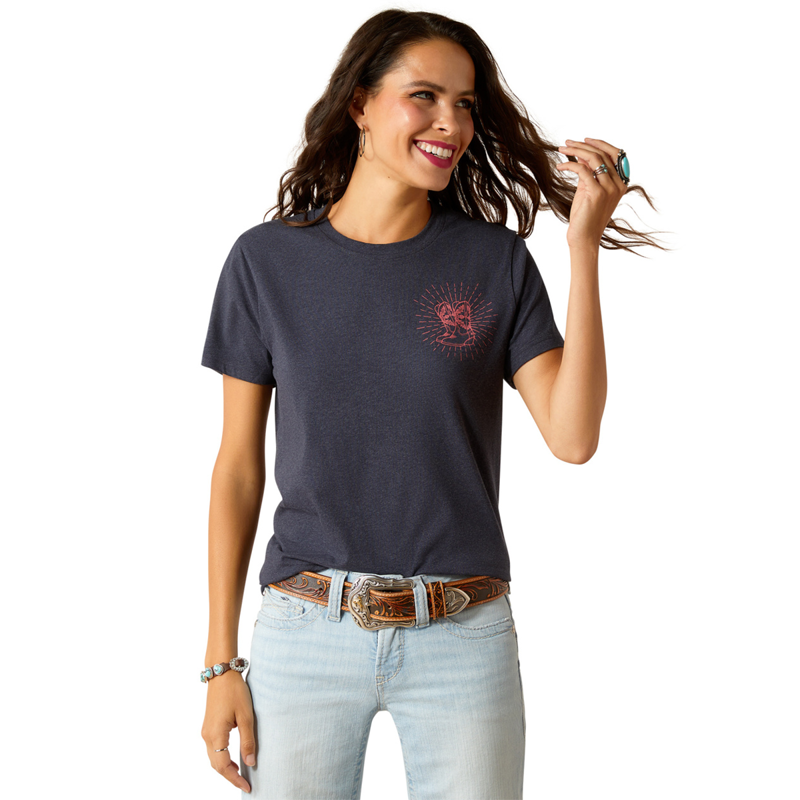 Ariat Women's Ariat Genuine T-Shirt - Admiralty Blue Heather