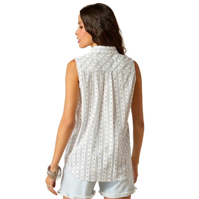 Ariat Women's Billie Jean Shirt - Mama's Floral Stripe-1