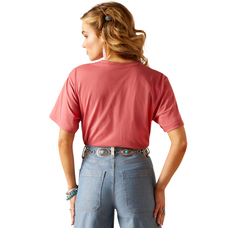 Ariat Women's Cactus Logo T-Shirt - Slate Rose-1