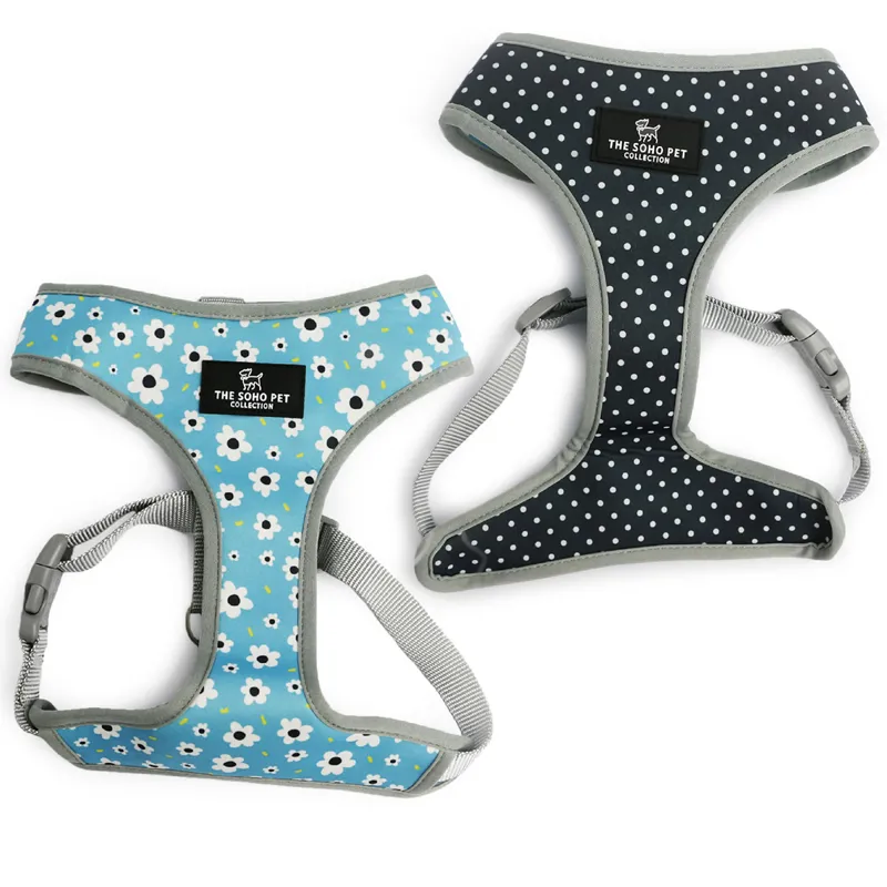 Ancol Soho Pet Harness Reversible - Daisy/Polka Dot