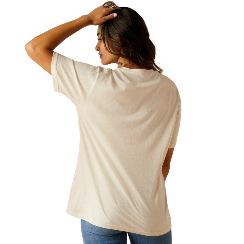 Ariat Women's Feed T-Shirt - Oatmeal Heather-1