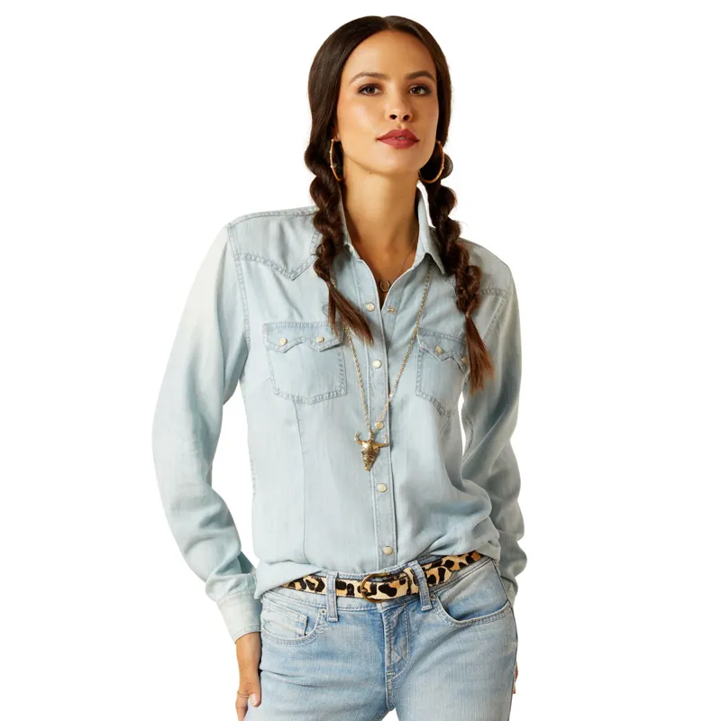Ariat Women's Blues Shirt - Bleached Chambray