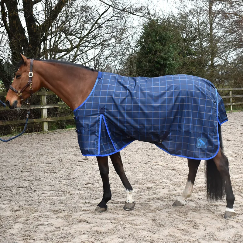 John Whitaker Jacob Lightweight 0g Turnout Rug - Navy/Blue