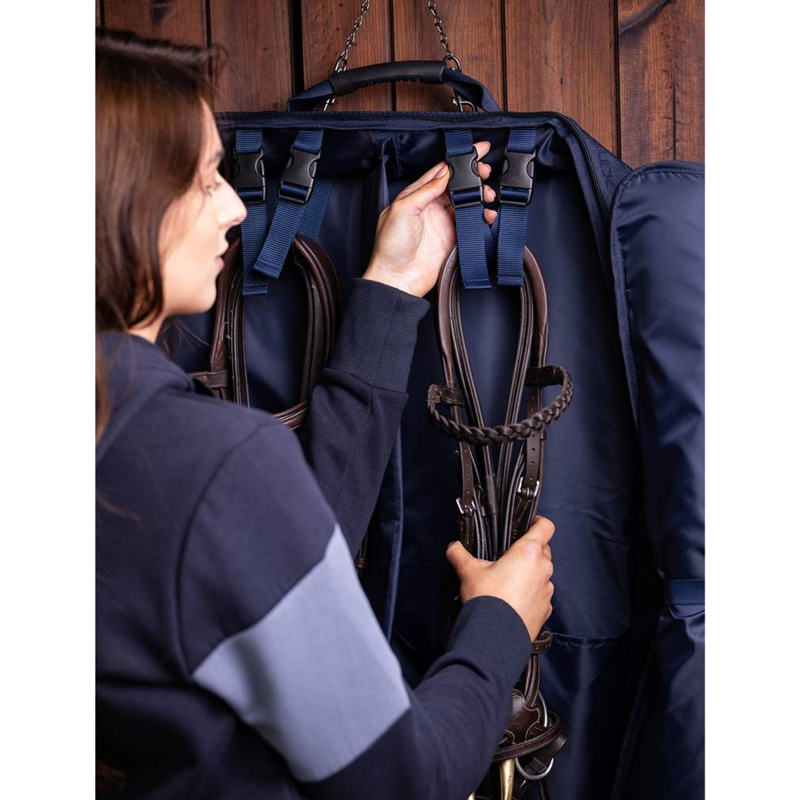LeMieux Pro Twin Bridle Bag - Navy-2