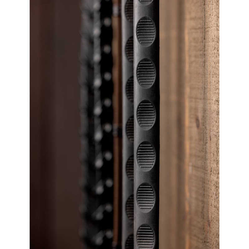 LeMieux Magna Grip Rubber Reins - Black/ Silver-2