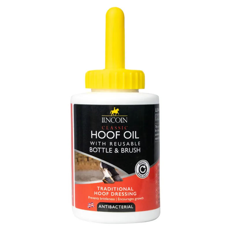 Lincoln Classic Hoof Oil With Reusable Bottle And Brush - 450ml
