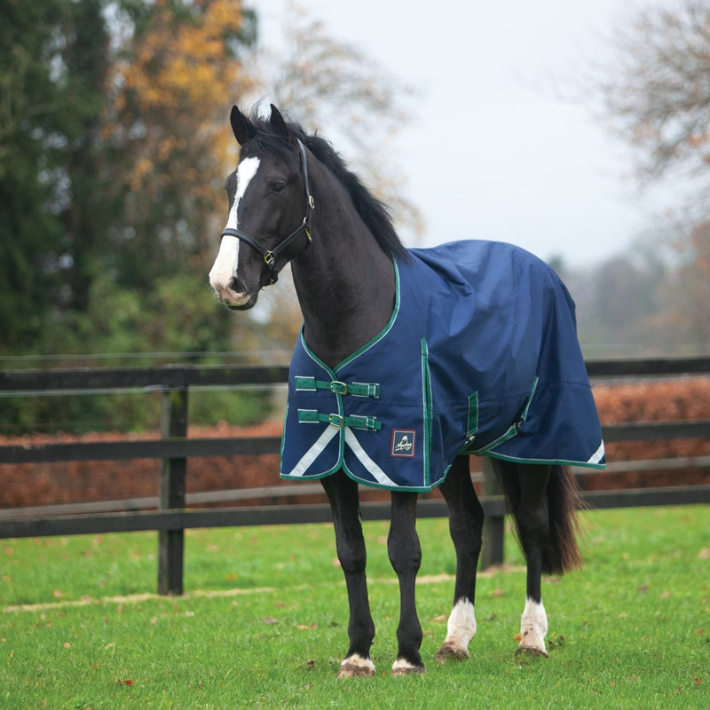 Mackey Keadeen Standard 100g Turnout Rug - Navy/Grey/Hunter-1