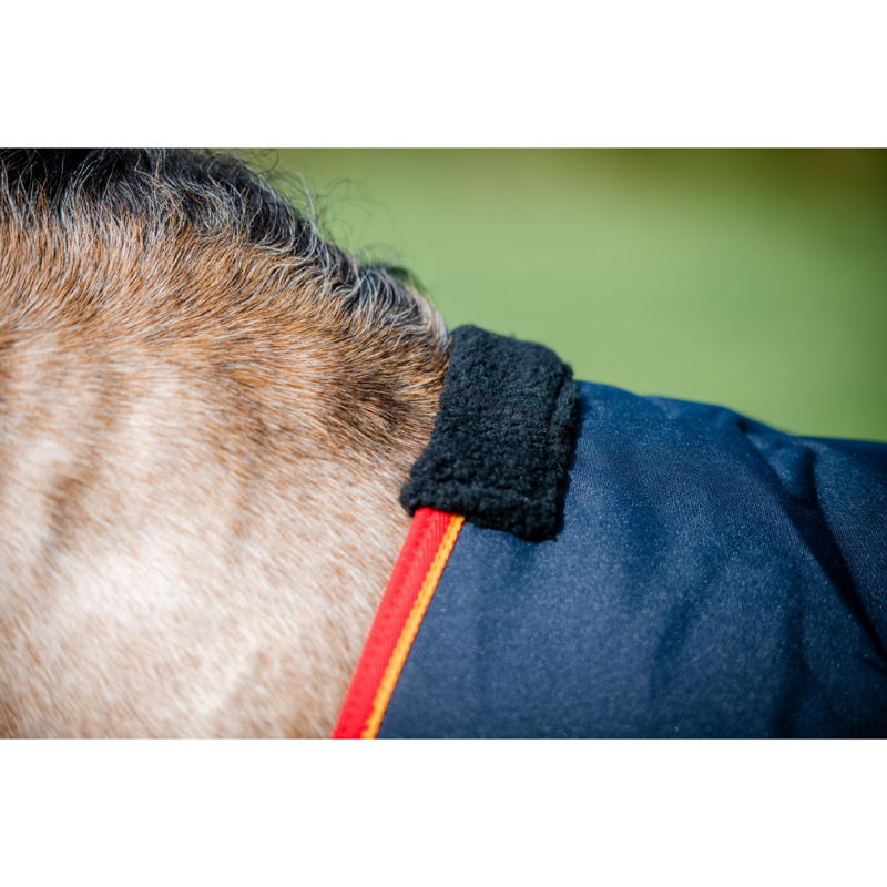 Equi-Sential Light Turnout Rug - Navy/Red-3