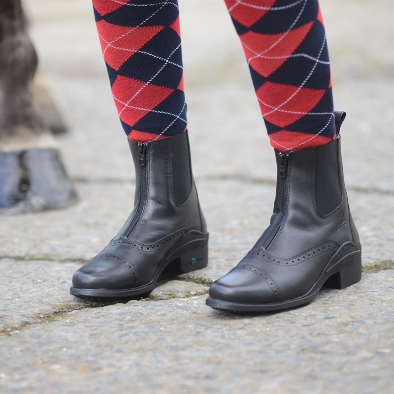 Mackey Beech Zip Jodhpur Boots - Black-3