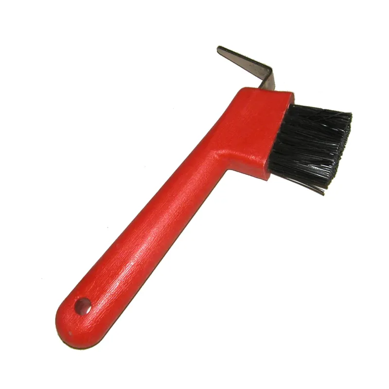 StableKit Hoof Pick and Brush - Red