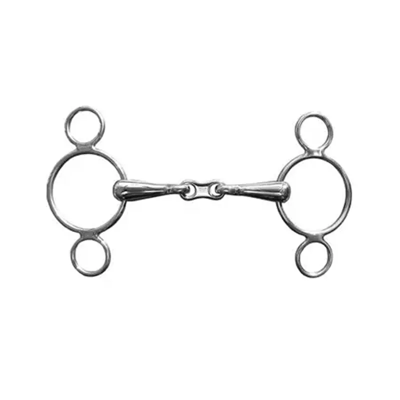 JHL Pro Steel Continental 3-Ring French-Link Gag