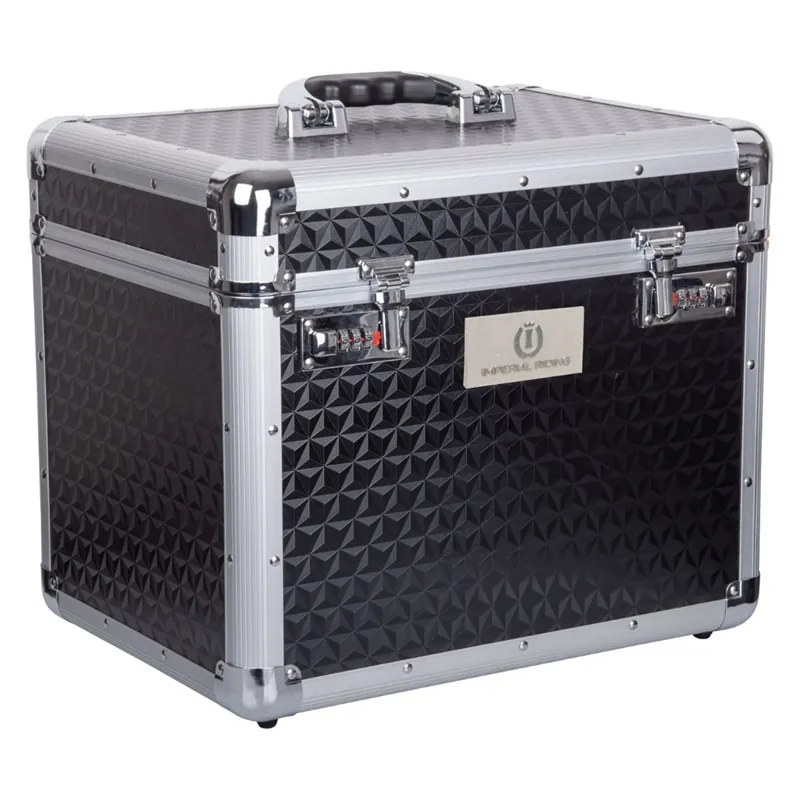 Imperial Riding IRHShiny Grooming Box - Black Glitter