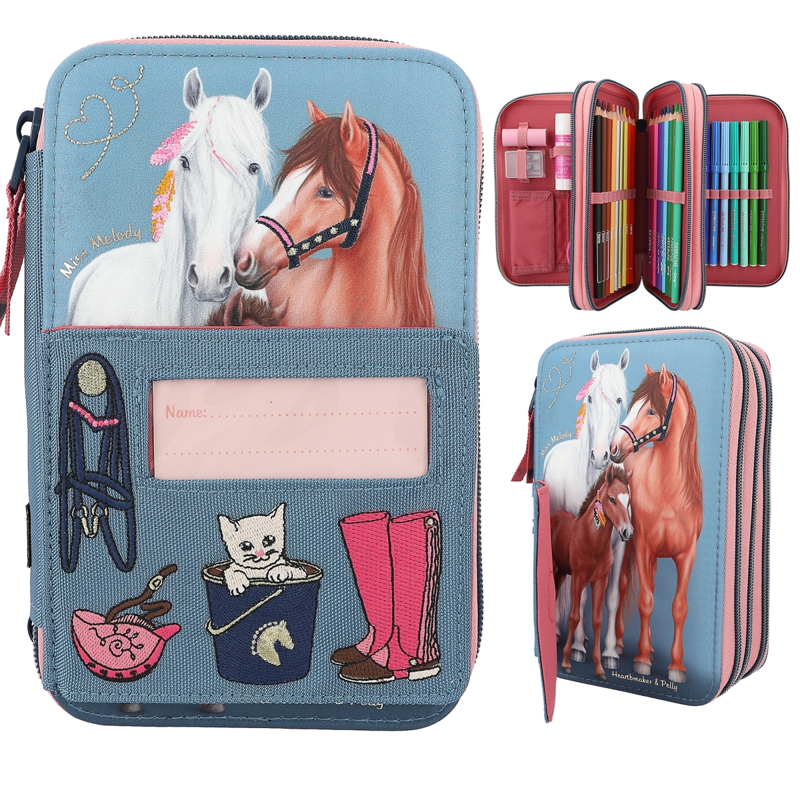 Miss Melody Triple Pencil Case - My Little Farm-1