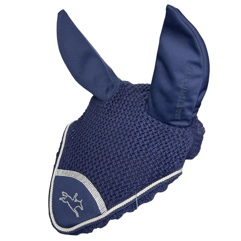 Schockemohle Sunny Chrome Fly Veil - Navy