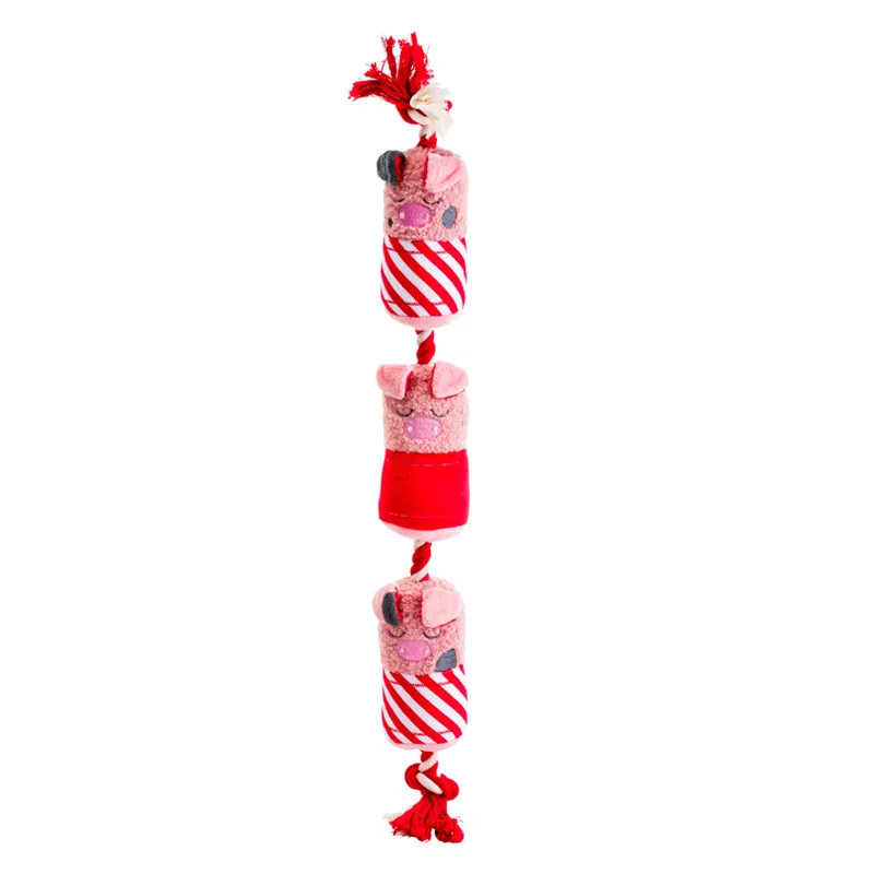 House of Paws Christmas Rope Toy - Pigs in Blankets