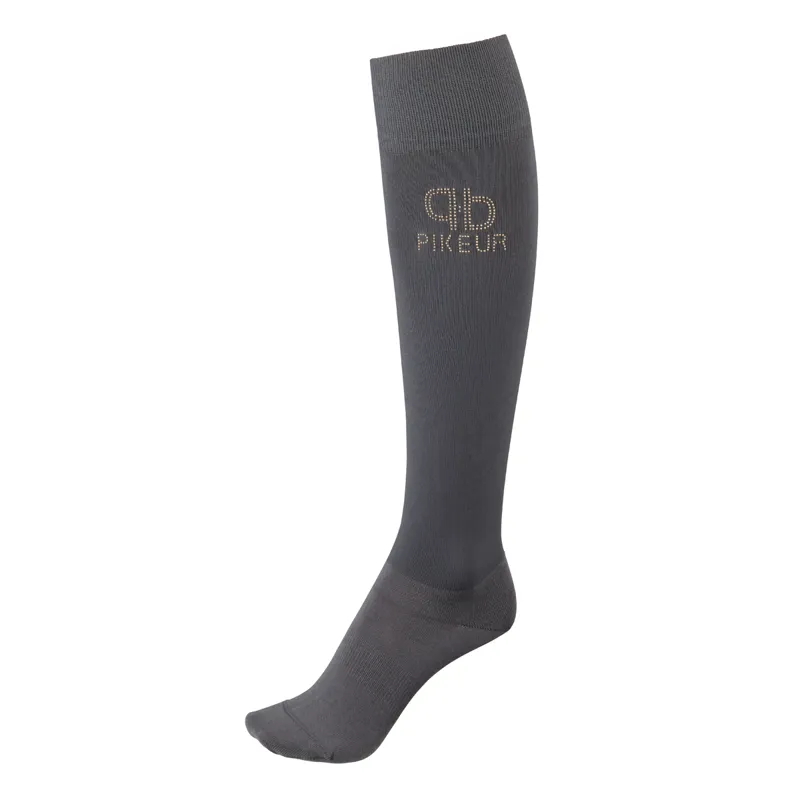 Pikeur PP Selection Ladies Long Riding Socks - Anthracite