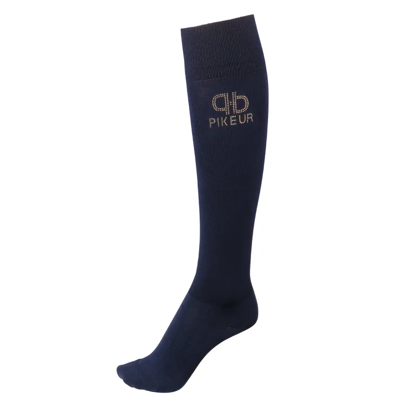 Pikeur PP Selection Ladies Long Riding Socks - Night Blue