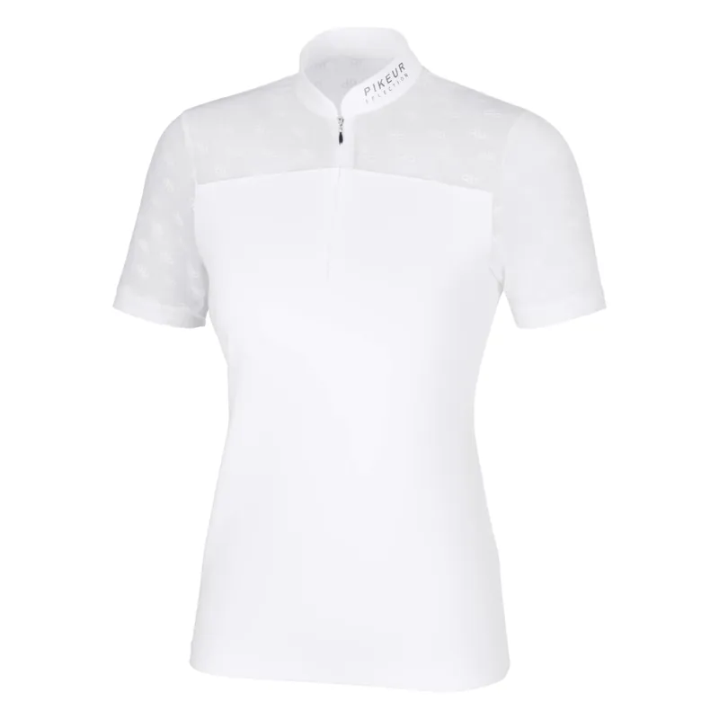 Pikeur Selection Ladies Zip Competition Shirt - White