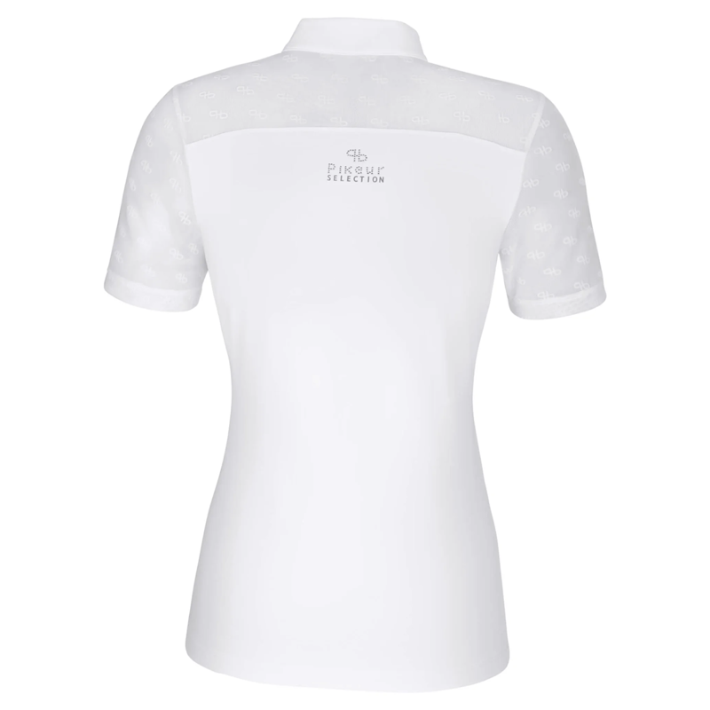 Pikeur Selection Ladies Zip Competition Shirt - White-1