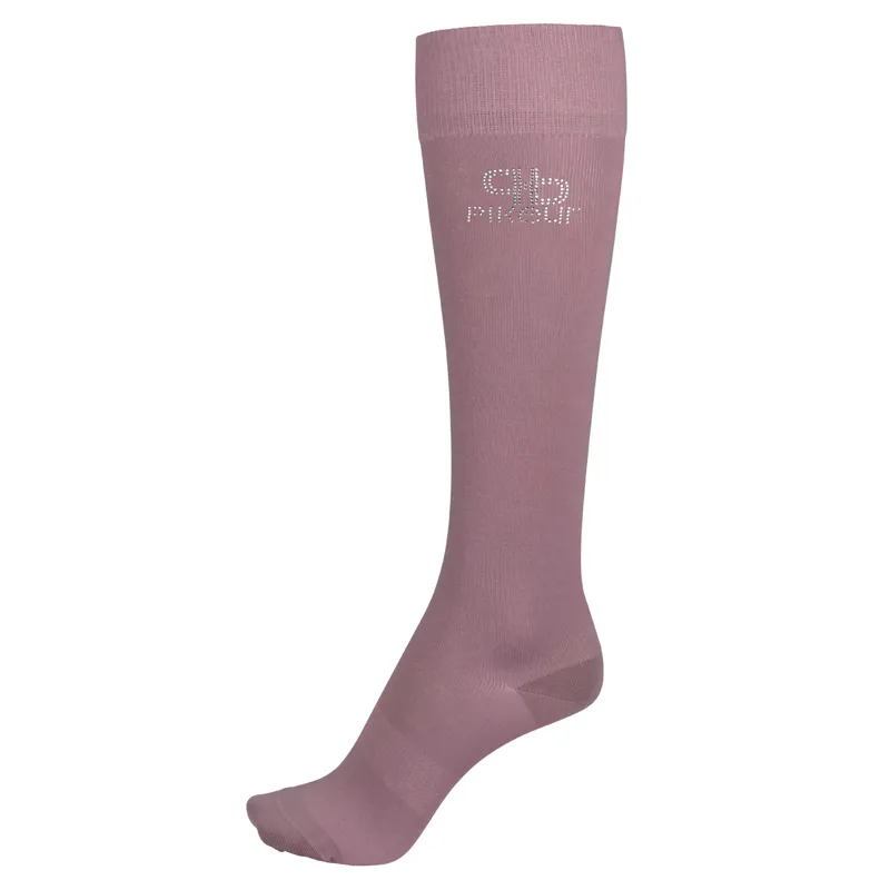 Pikeur Selection Ladies Tall Riding Socks - Pale Mauve