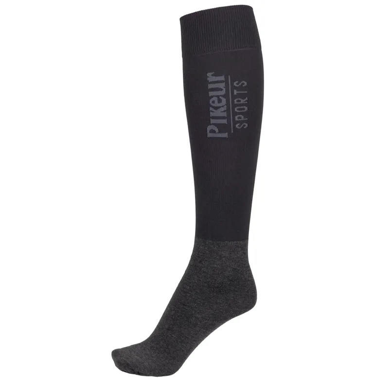 Pikeur Sports Ladies Long Riding Socks - Grey 