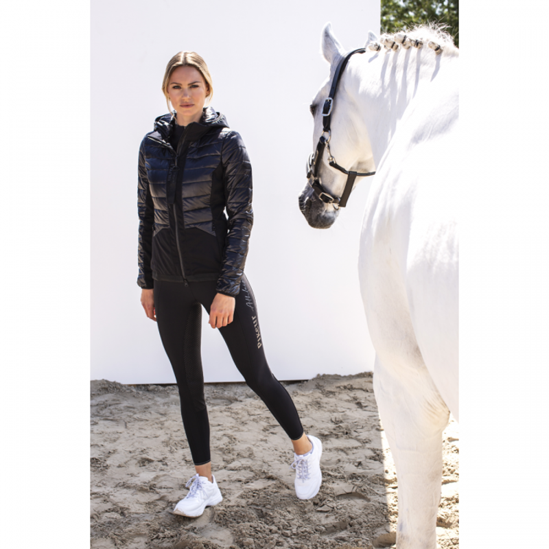 Pikeur Leyla Hybrid Ladies Quilted Jacket - Black-1