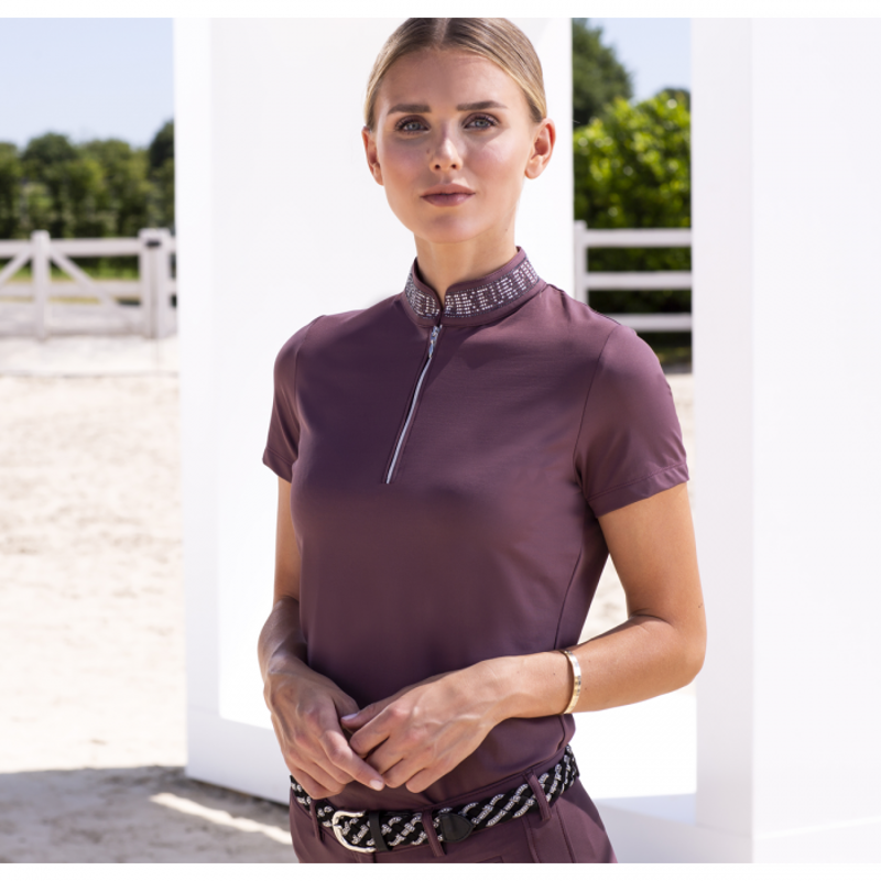 Pikeur Birdy Ladies Shirt - Light Aubergine-2